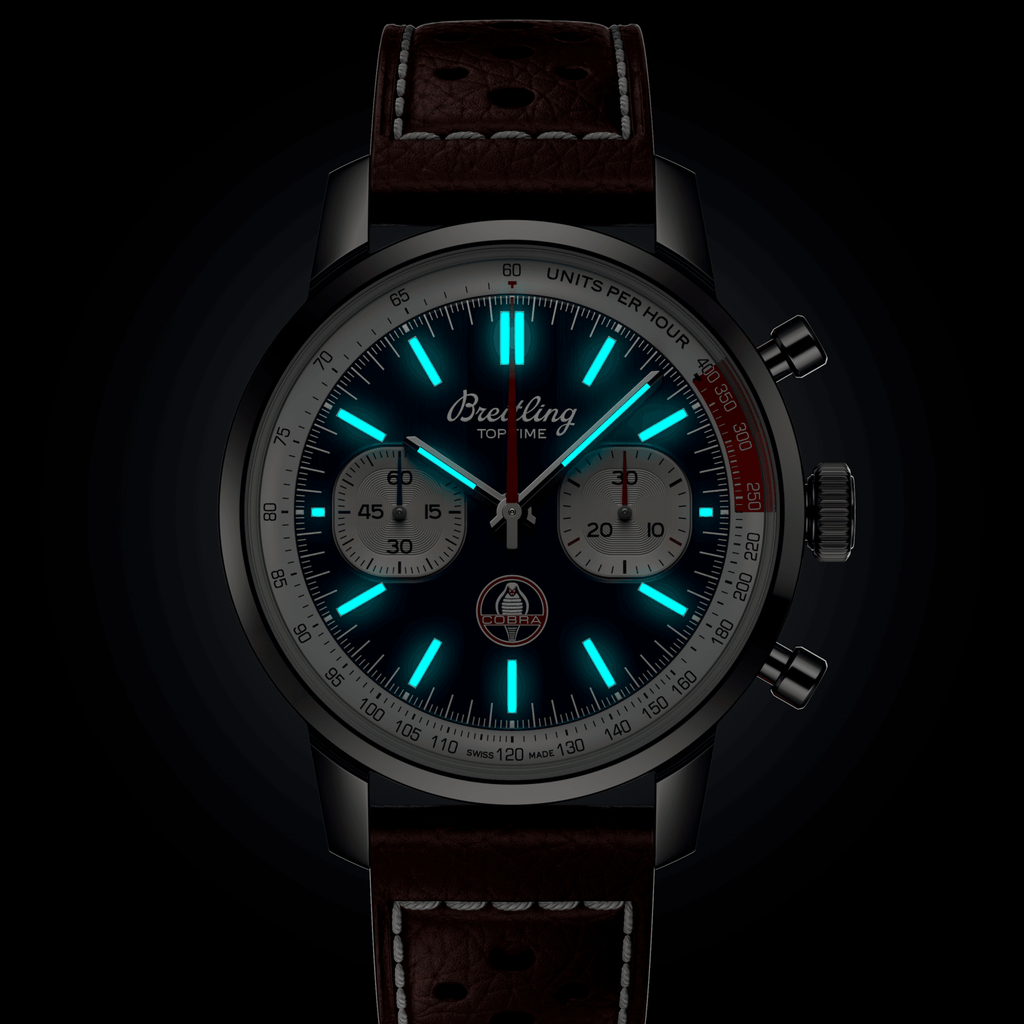 BRT Top Time B01 Shelby Cobra 41mm Watch with Blue Dial