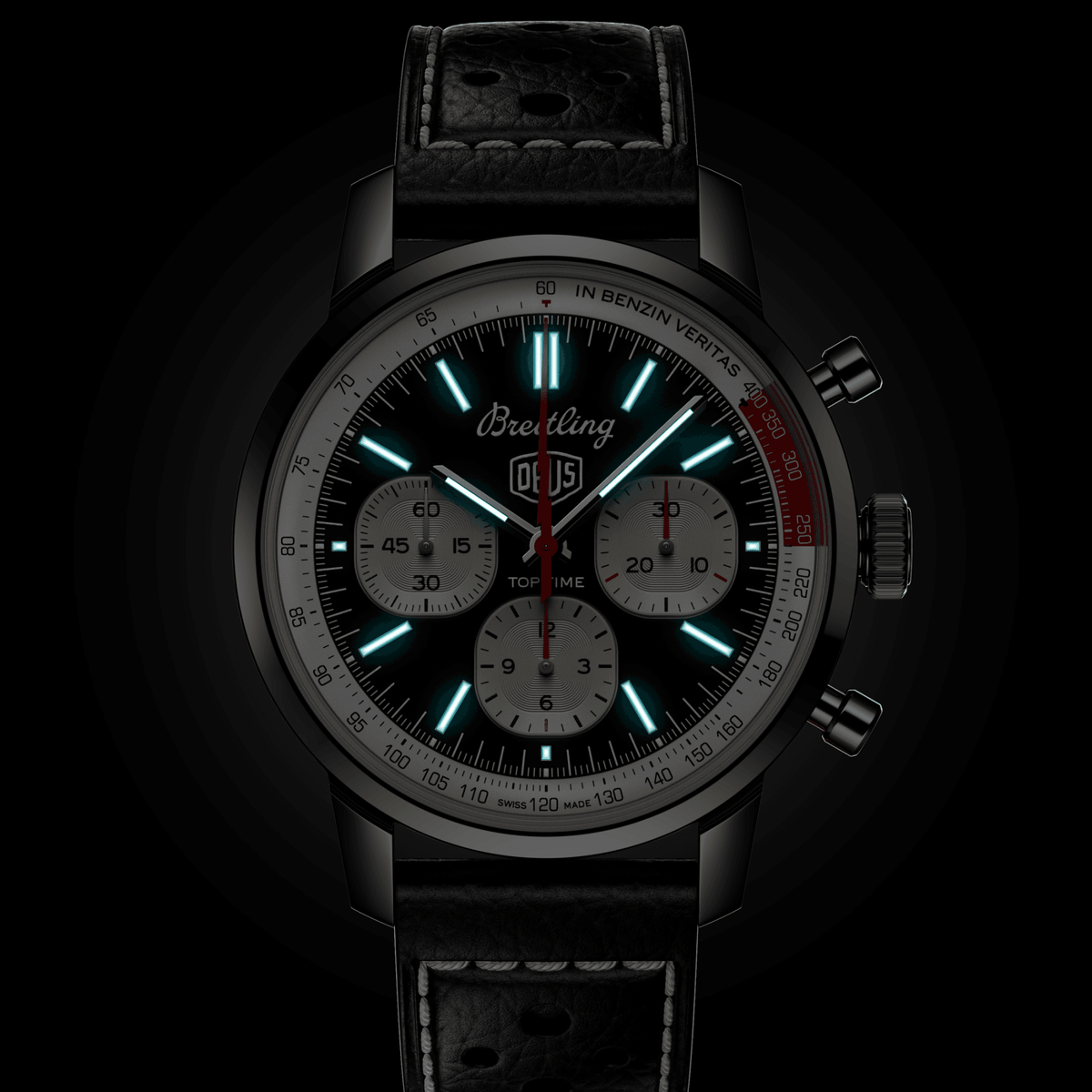 BRT Top Time B01 Deus Watch with Black Dial