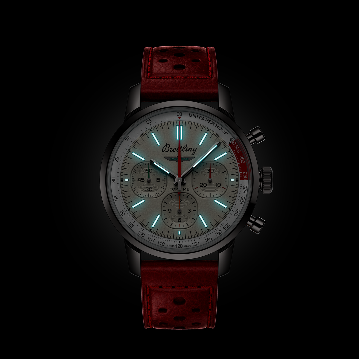 BRT Top Time B01 Ford Thunderbird 41mm Watch with White Dial