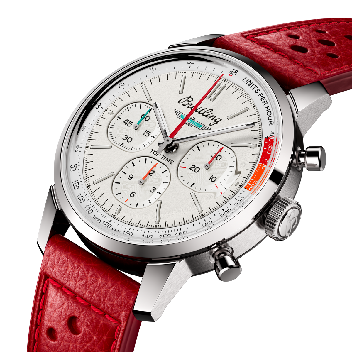 BRT Top Time B01 Ford Thunderbird 41mm Watch with White Dial