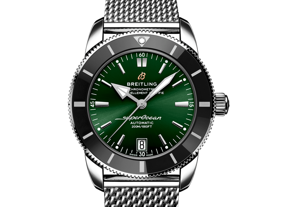 BRT Superocean Heritage Watch with Green Dial, 42mm
