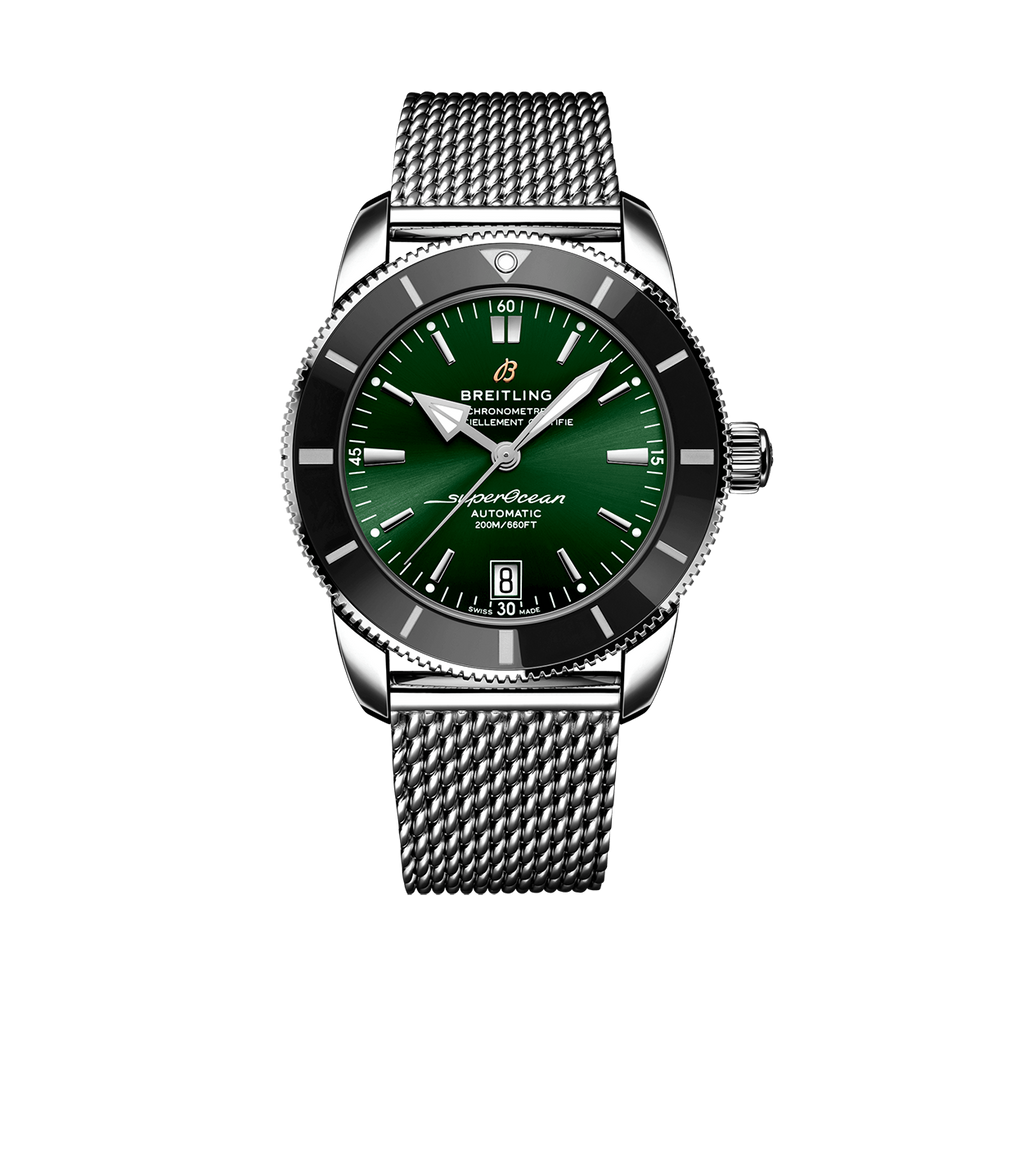 BRT Superocean Heritage Watch with Green Dial, 42mm