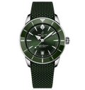 BRT Superocean Heritage B31 Automatic 42 Watch with Green Rubber Strap