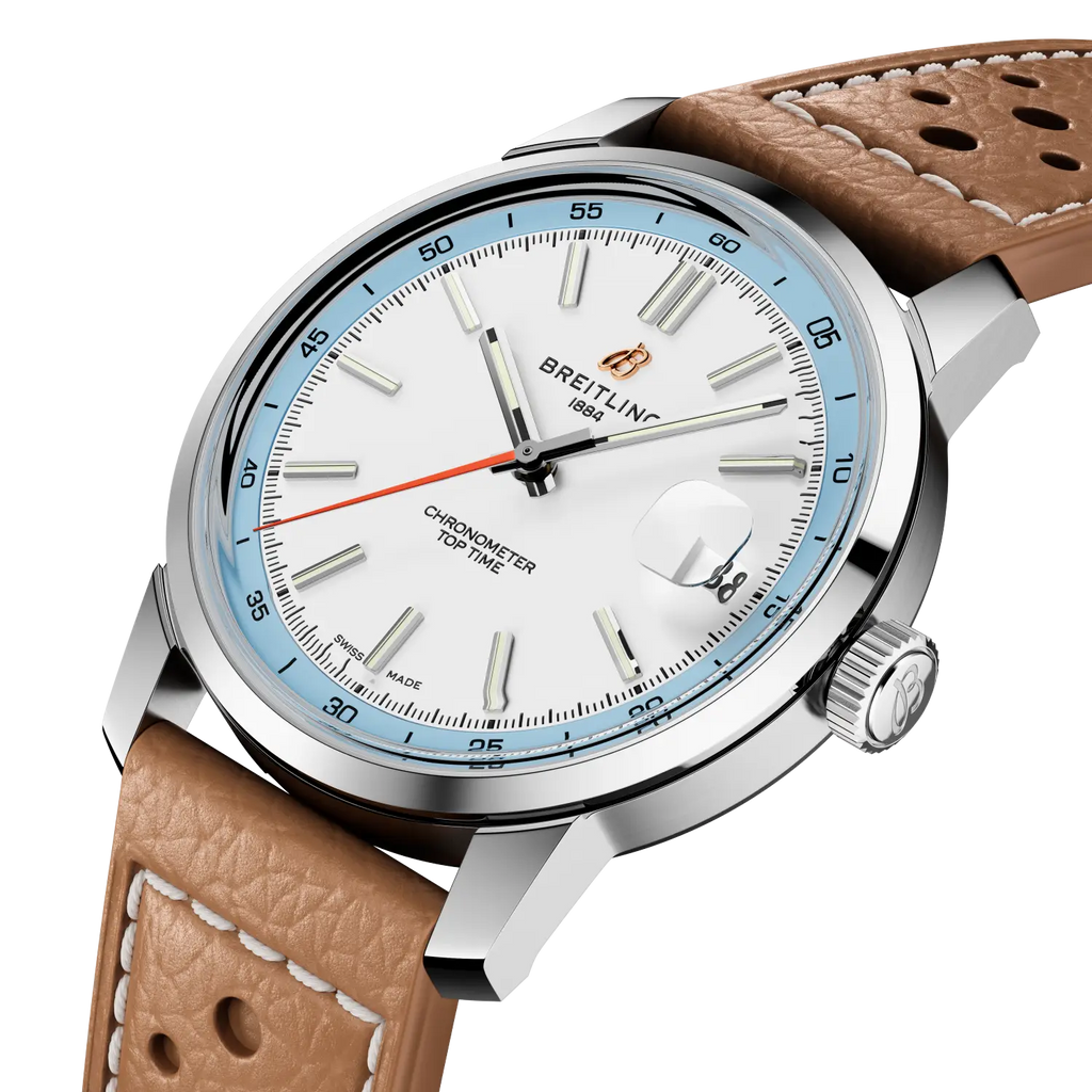 BRT Top Time B31 38mm Watch with Brown Leather Strap