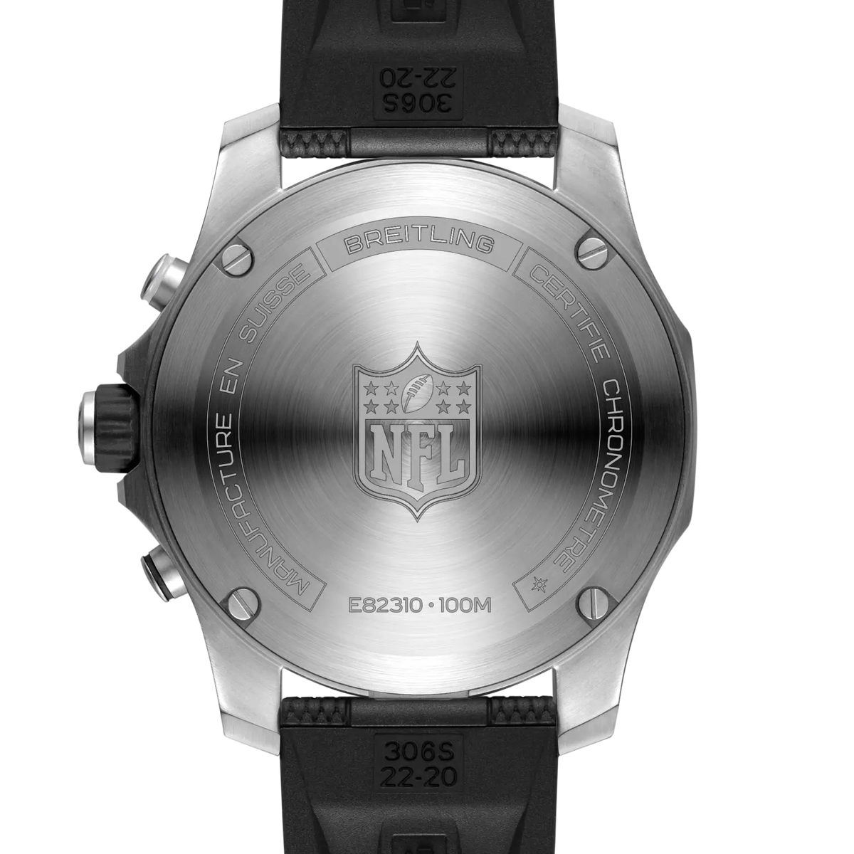 BRT Endurance Pro 44 NFL Carolina Panthers Edition with Rubber Strap
