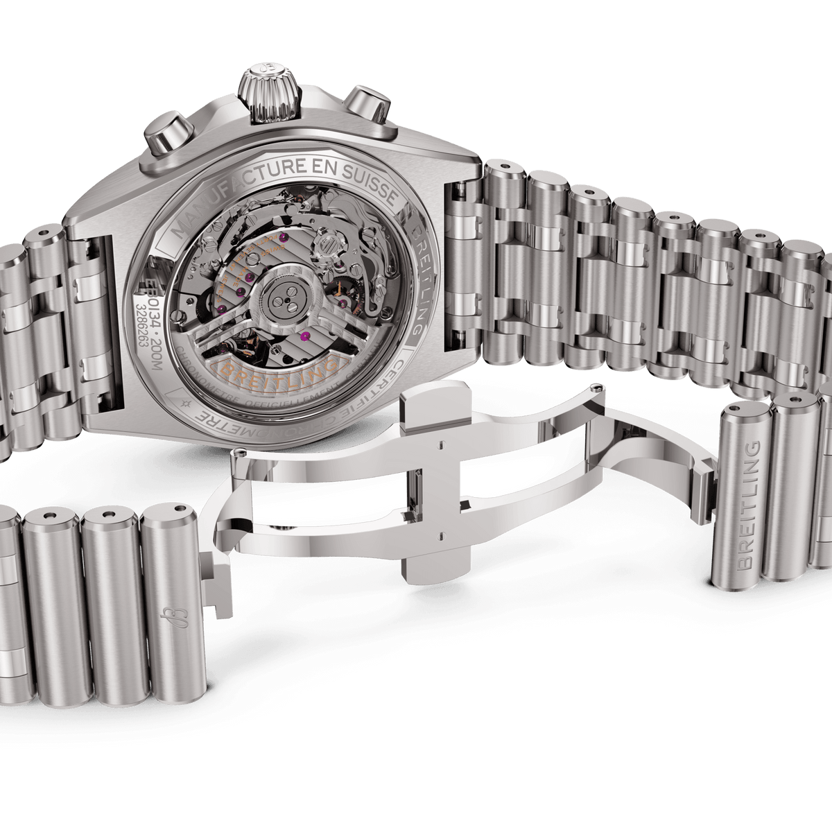 BRT Chronomat B01 42 Watch with Titanium Rouleaux Bracelet