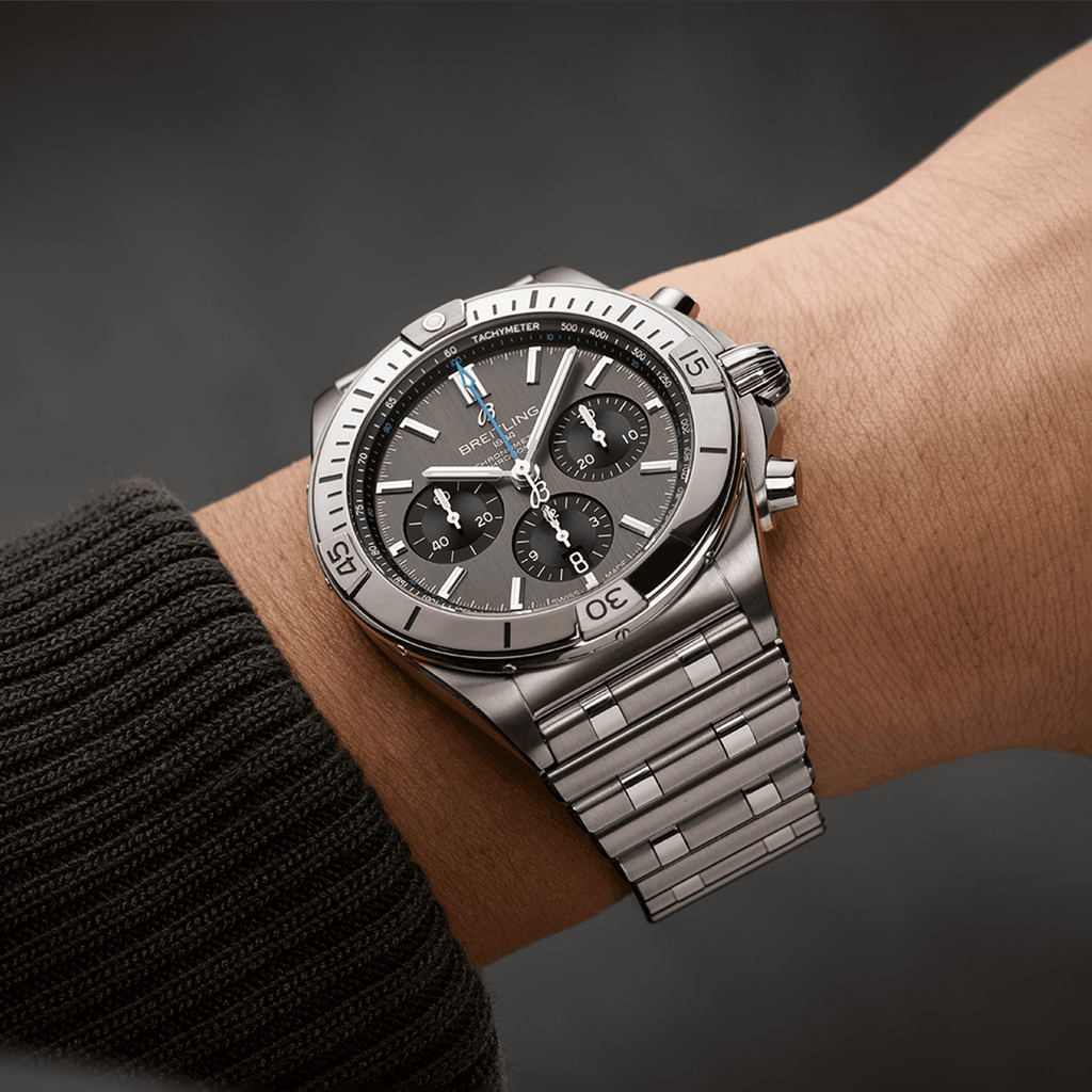 BRT Chronomat B01 42 Watch with Titanium Rouleaux Bracelet
