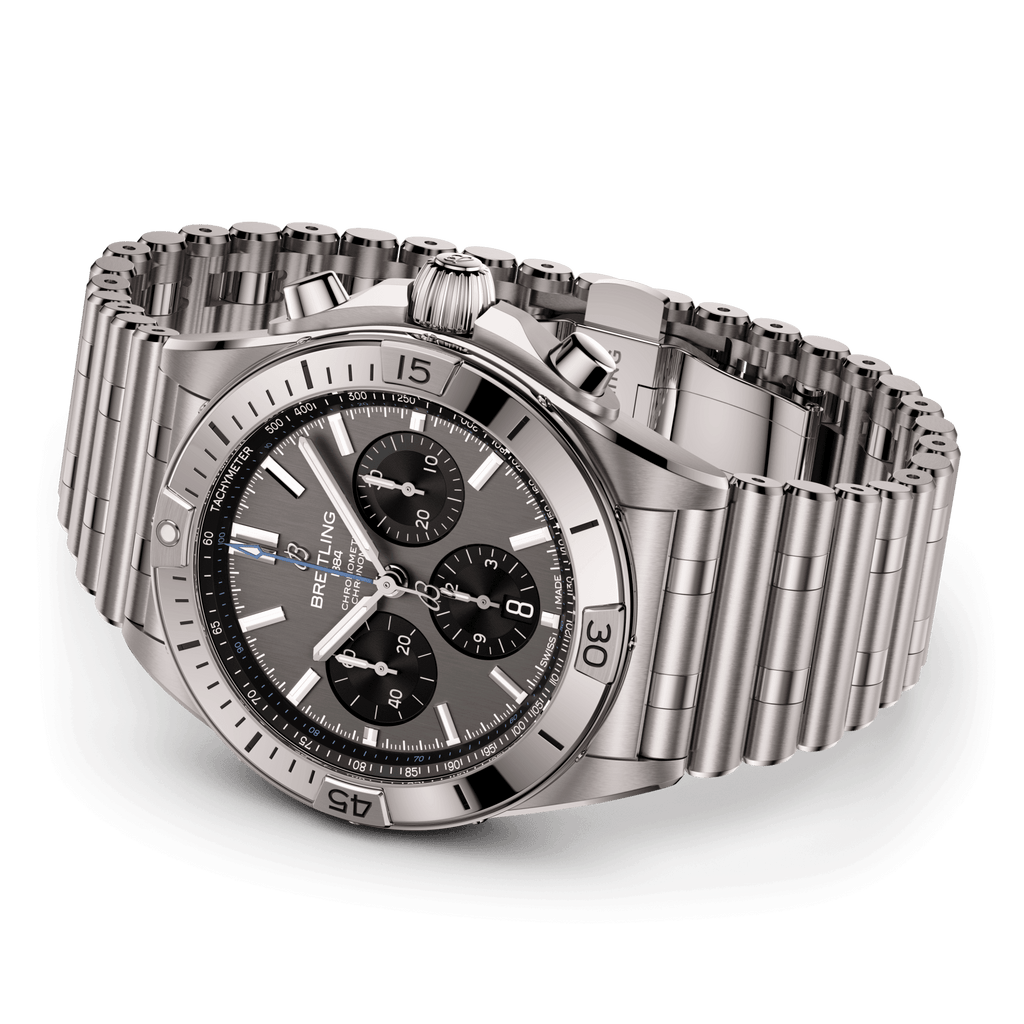 BRT Chronomat B01 42 Watch with Titanium Rouleaux Bracelet