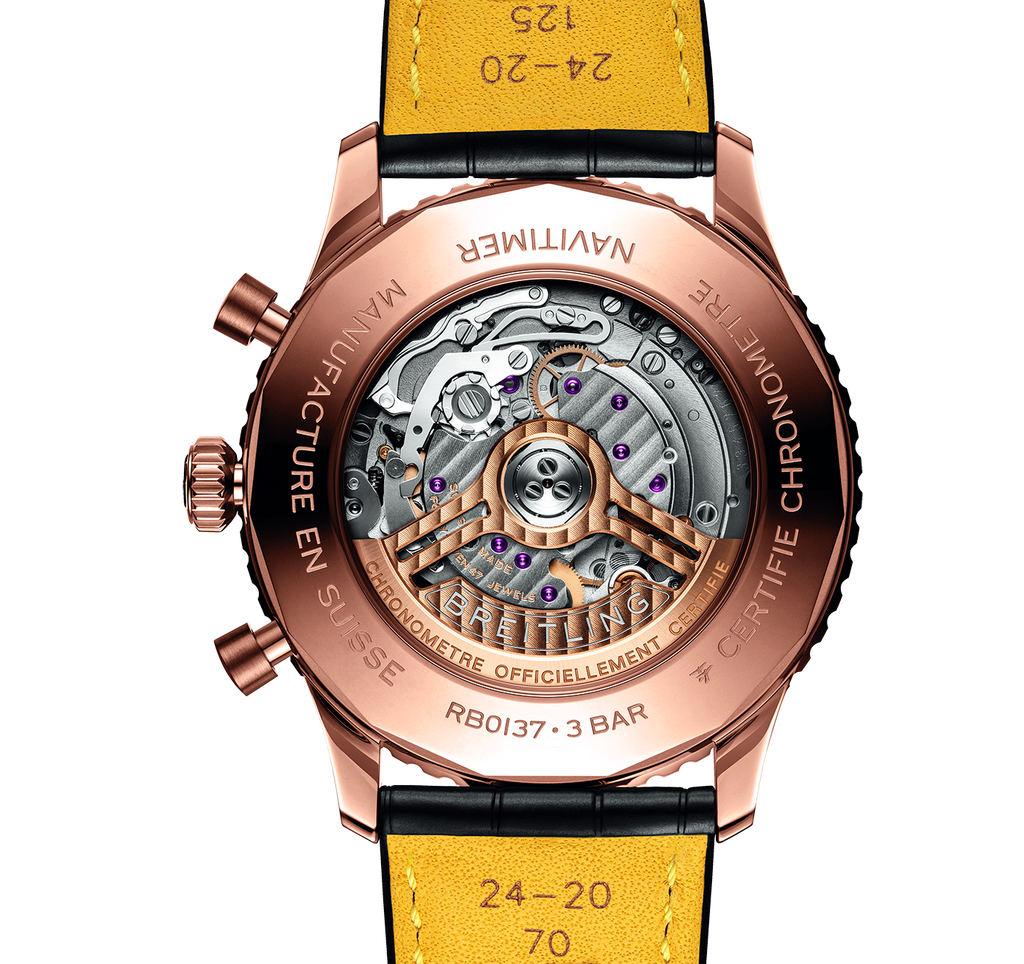 BRT Navitimer B01 46mm Watch with Silver Dial