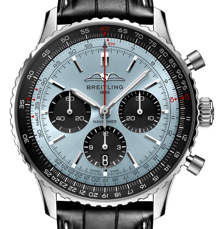 BRT Navitimer B01 43mm Watch with Blue Dial