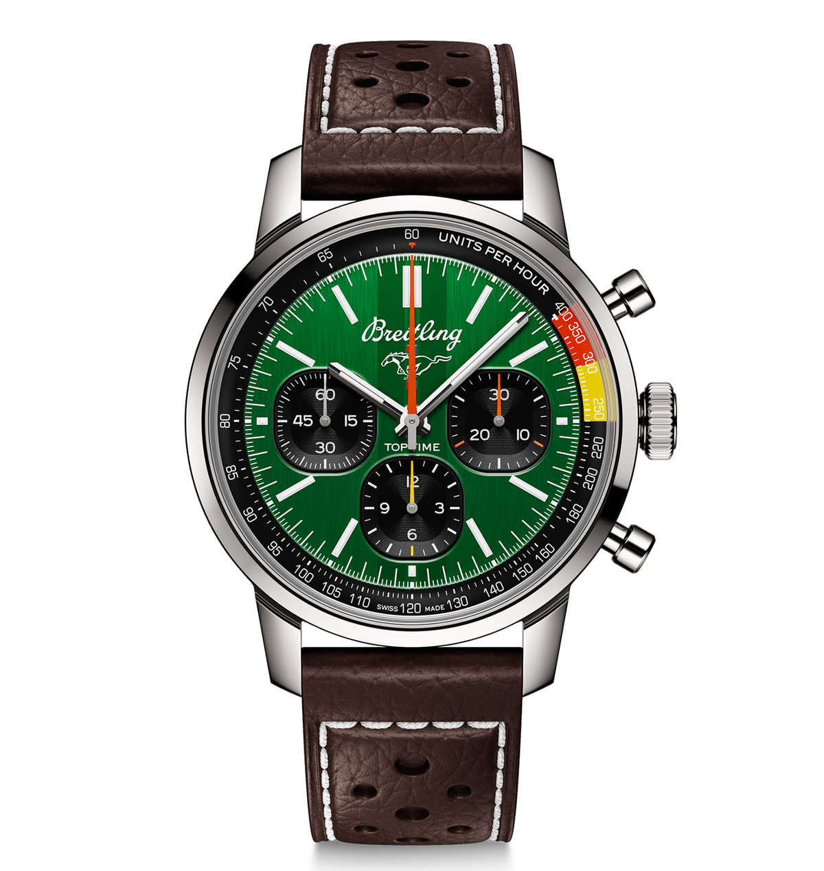 BRT Top Time B01 Ford Mustang 41mm Watch with Green Dial