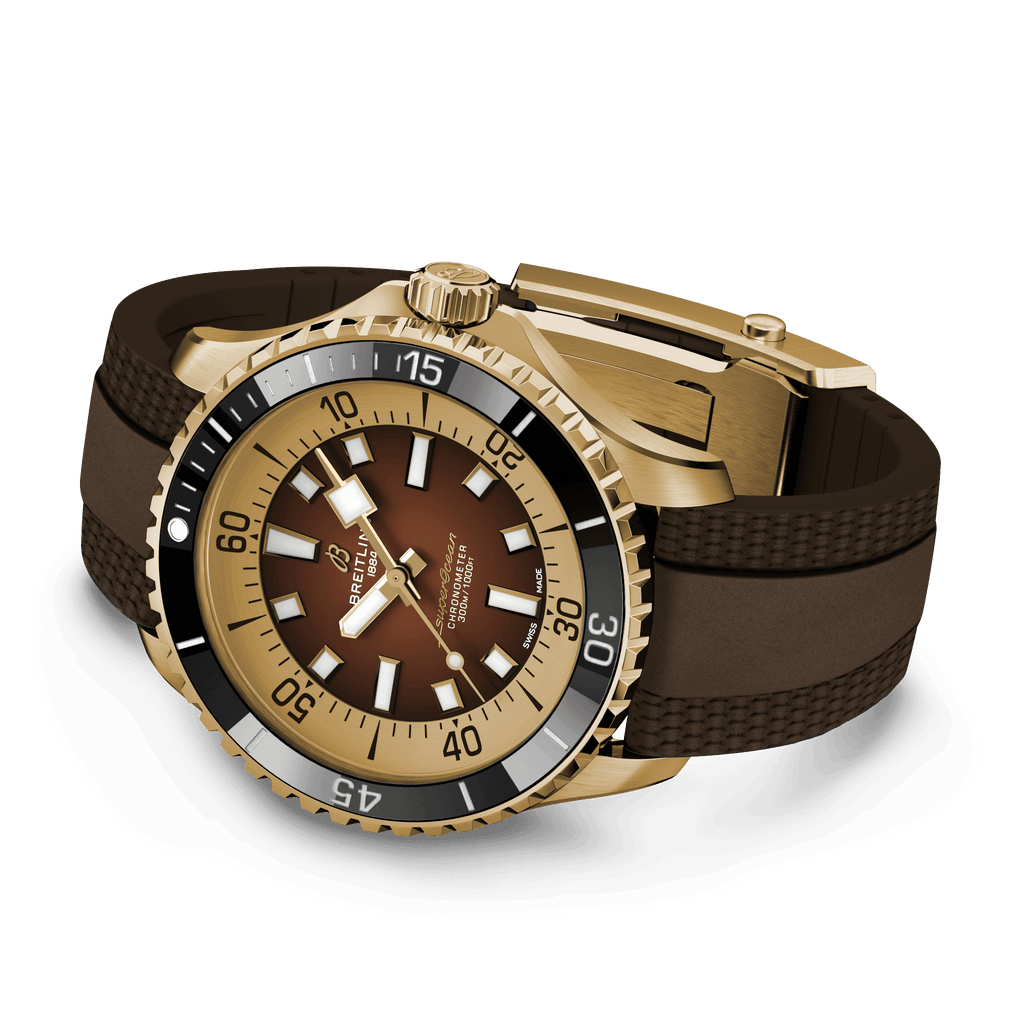 BRT Superocean Bronze On Rubber Watch, 44mm
