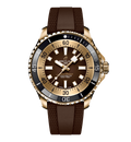 BRT Superocean Bronze On Rubber Watch, 44mm
