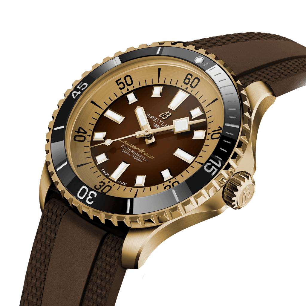 BRT Superocean Bronze On Rubber Watch, 44mm