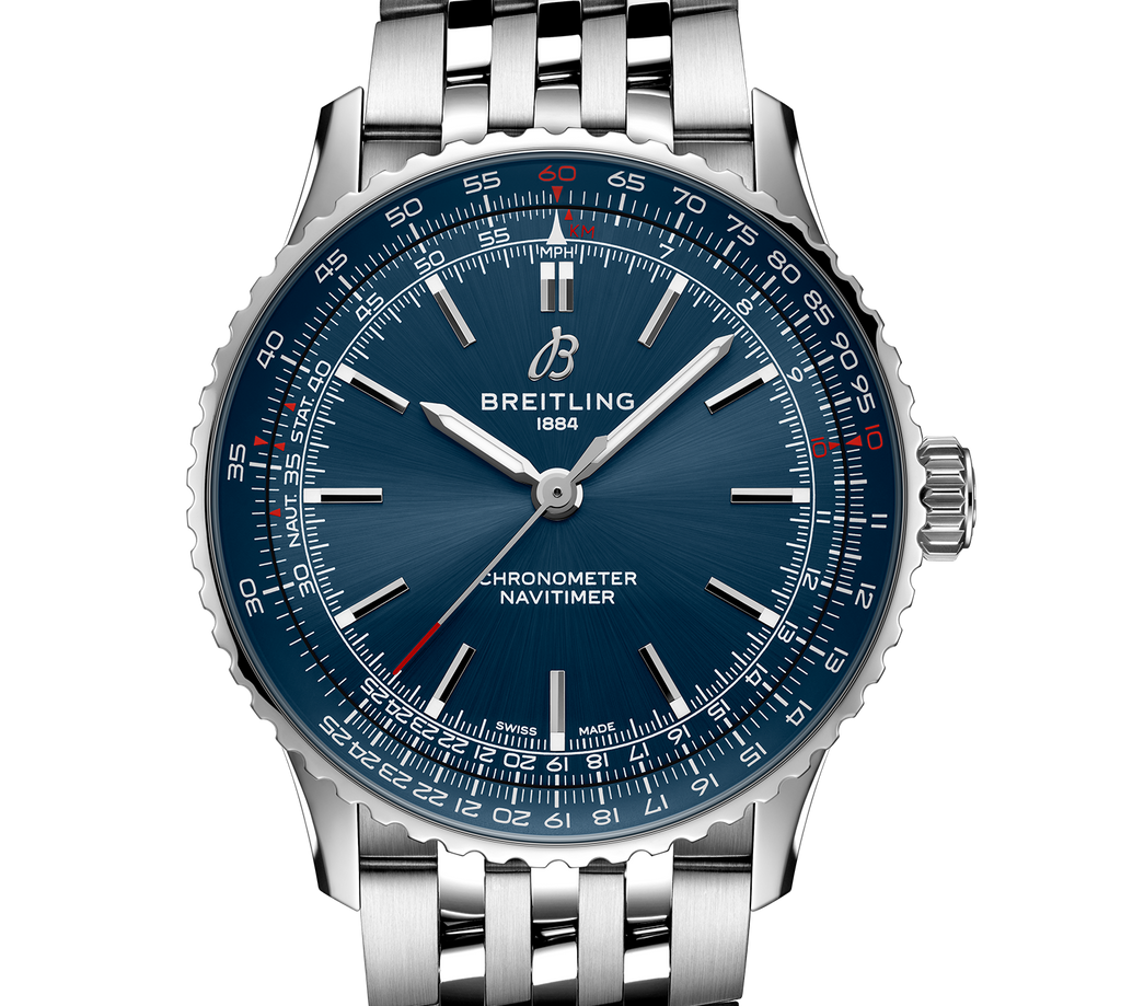 BRT Navitimer Automatic 41 Watch with Blue Dial