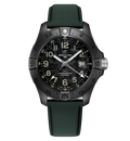 BRT Avenger Automatic GMT 44 Night Mission Watch with Leather Strap