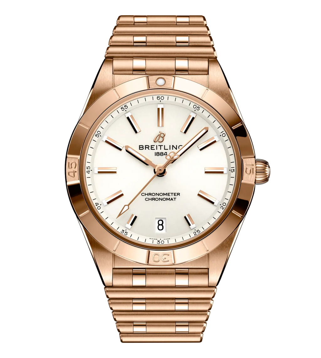 BRT Chronomat Automatic 36 Watch with White Dial