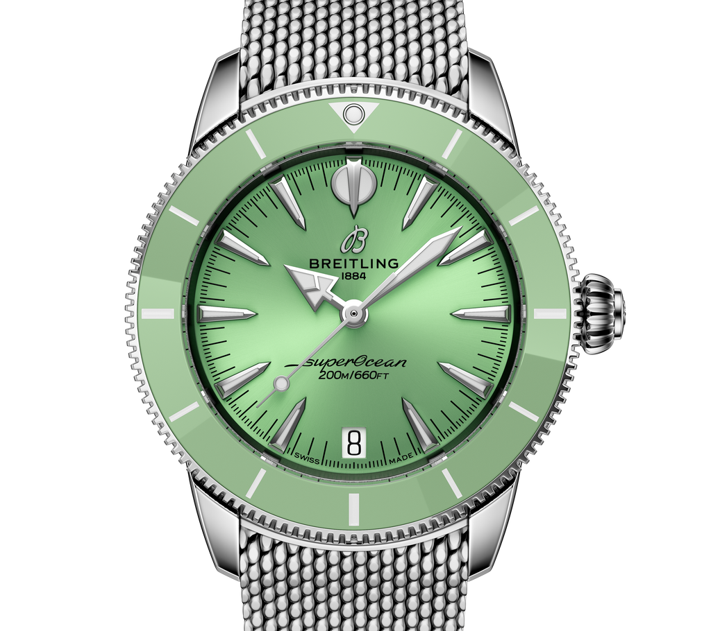 BRT Superocean Heritage Automatic 36 Watch with Mint Dial