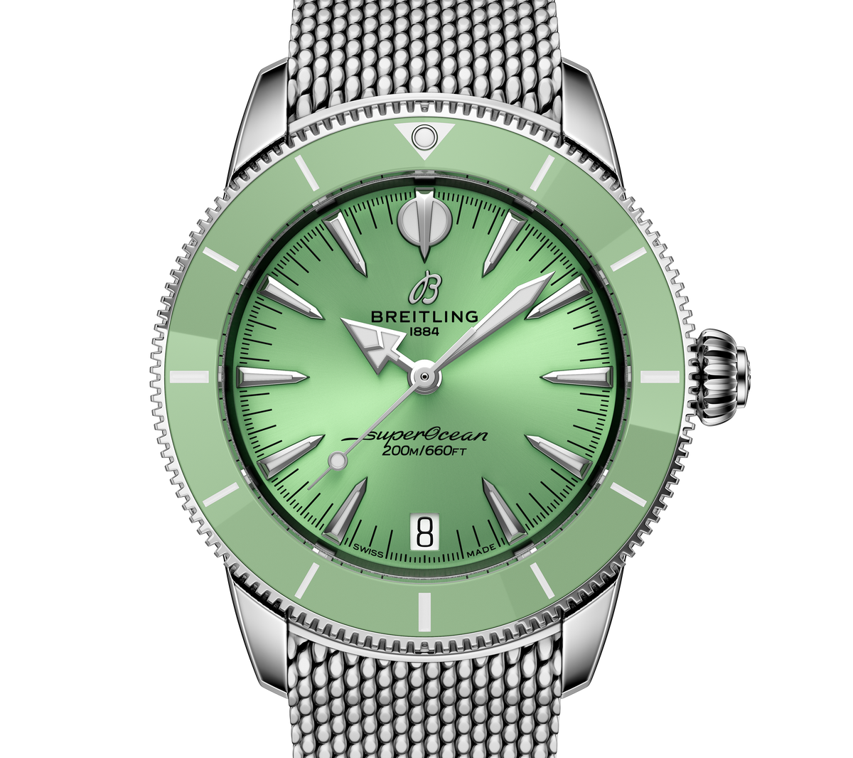 BRT Superocean Heritage Automatic 36 Watch with Mint Dial