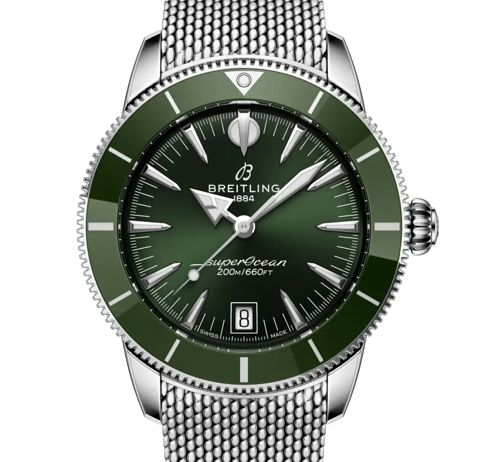 BRT Superocean Heritage B31 Automatic 40 Watch with Green Dial