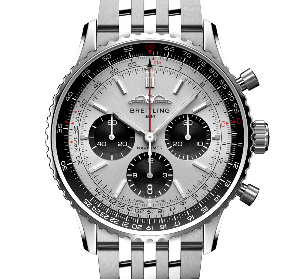 BRT Navitimer B01 Chronograph 43 Watch with Gray Dial