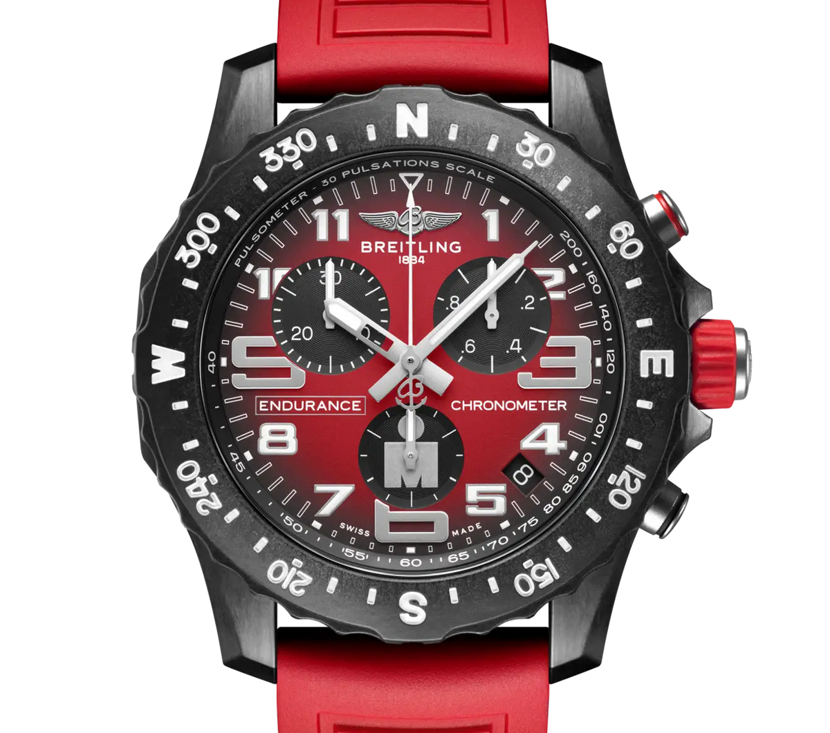 BRT Endurance Pro 44 IRONMAN® Watch with Red Dial