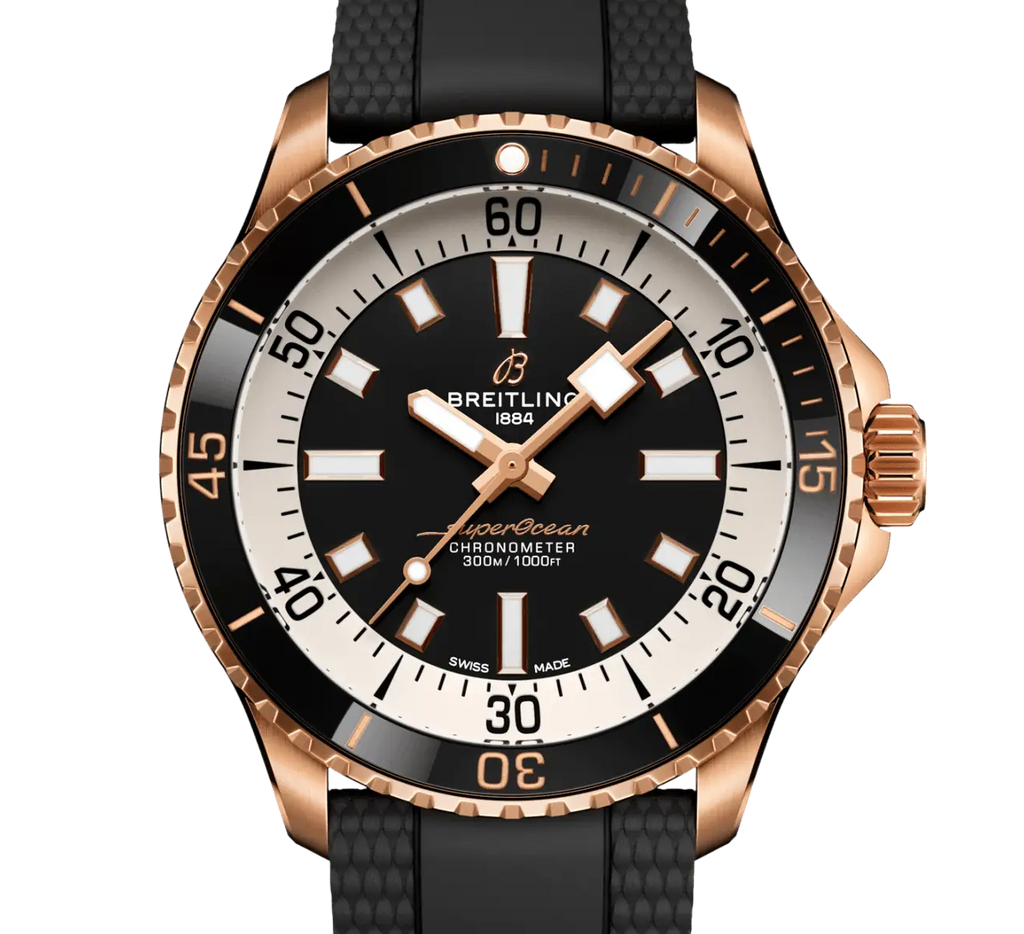 BRT Superocean Automatic 42 Watch with Black Rubber Strap