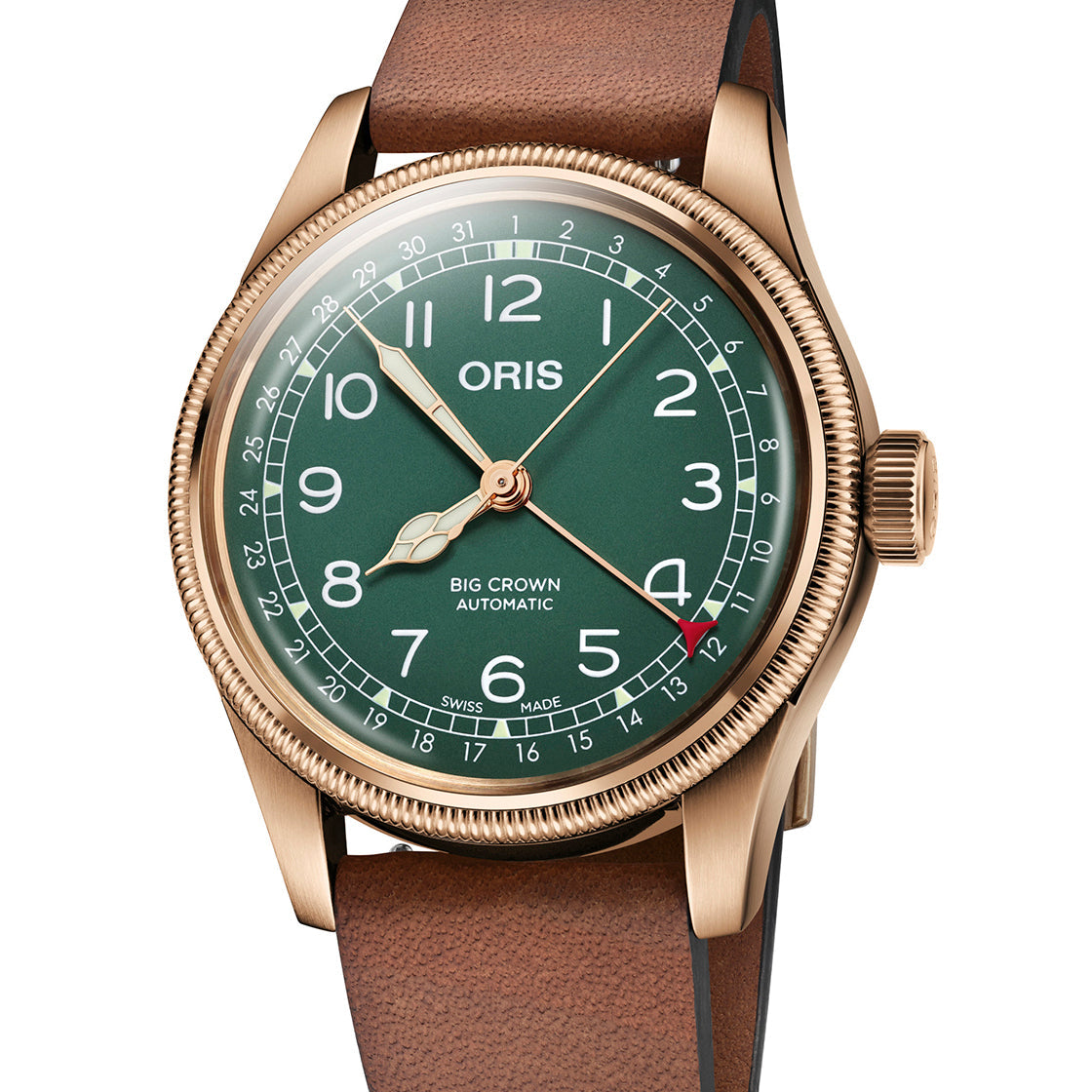 ORS Big Crown Pointer Date 80th Anniversary Edition Watch with Green Dial and Leather Watch