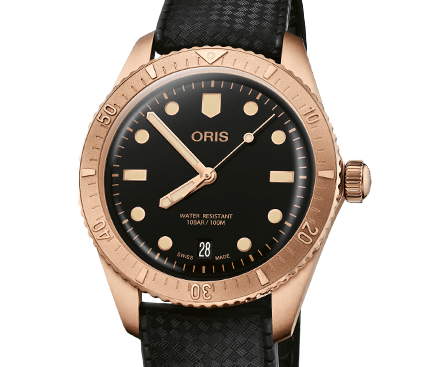 ORS Divers Sixty-Five Date Watch with Black Dial, 38mm