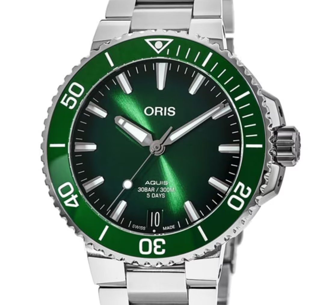 ORS Aquis Date Calibre 400 Watch with Green Dial, 43.50mm