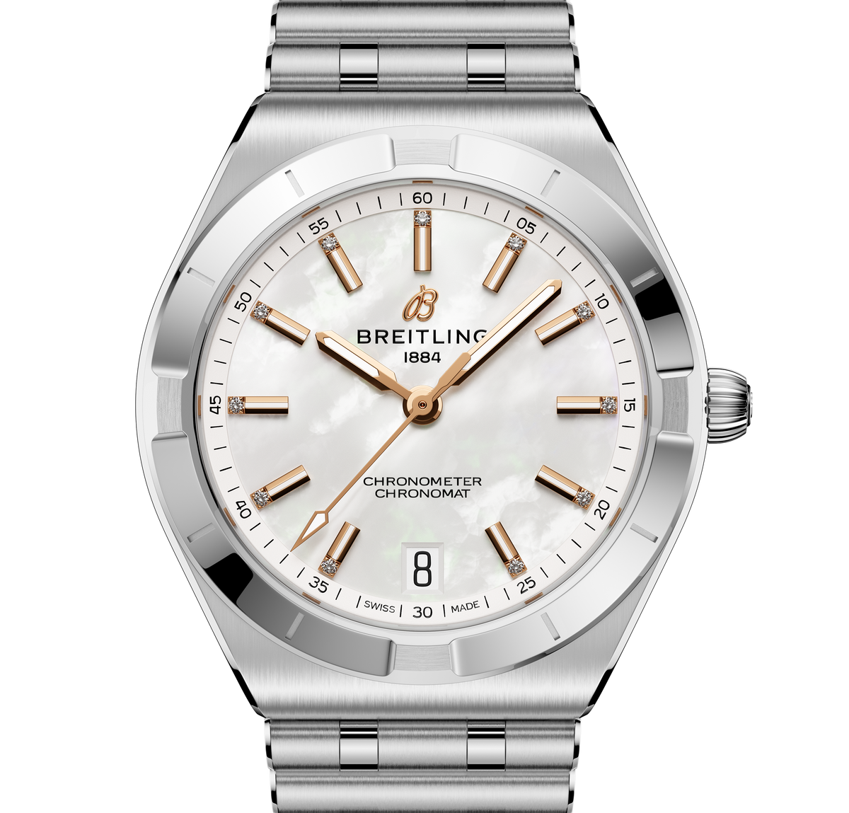 BRT Chronomat Automatic 36 Watch with Mother of Pearl Dial