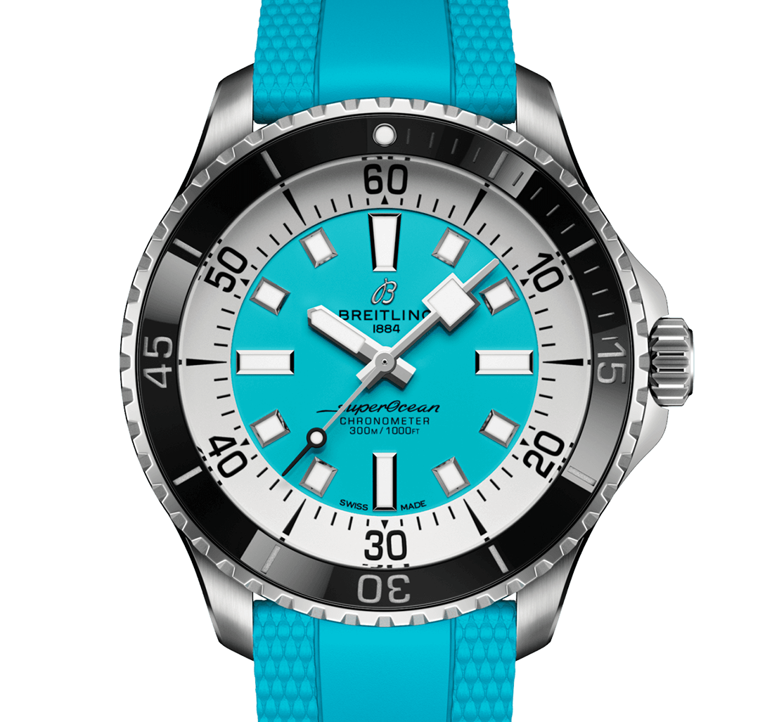 BRT Superocean Automatic 44 Watch with Turquoise Dial
