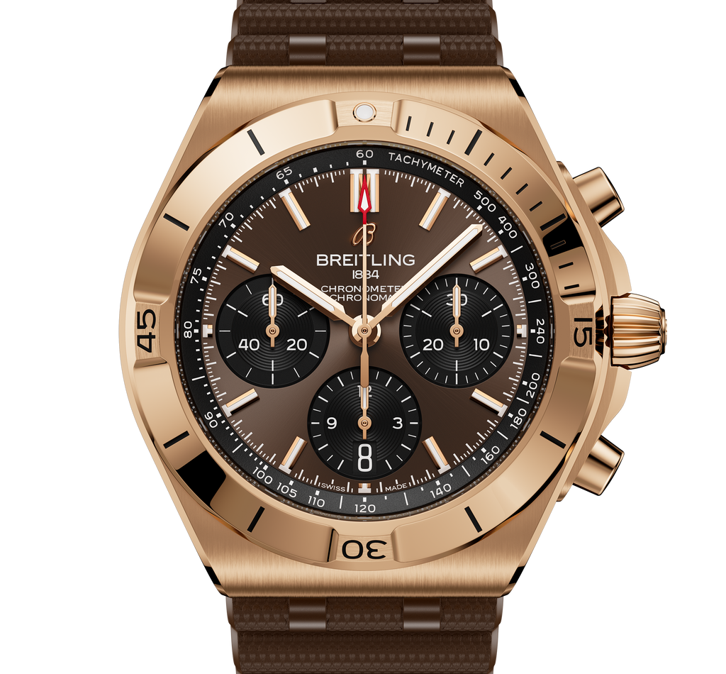 BRT Chronomat B01 Chronograph 42 Watch with Chocolate Panda Dial