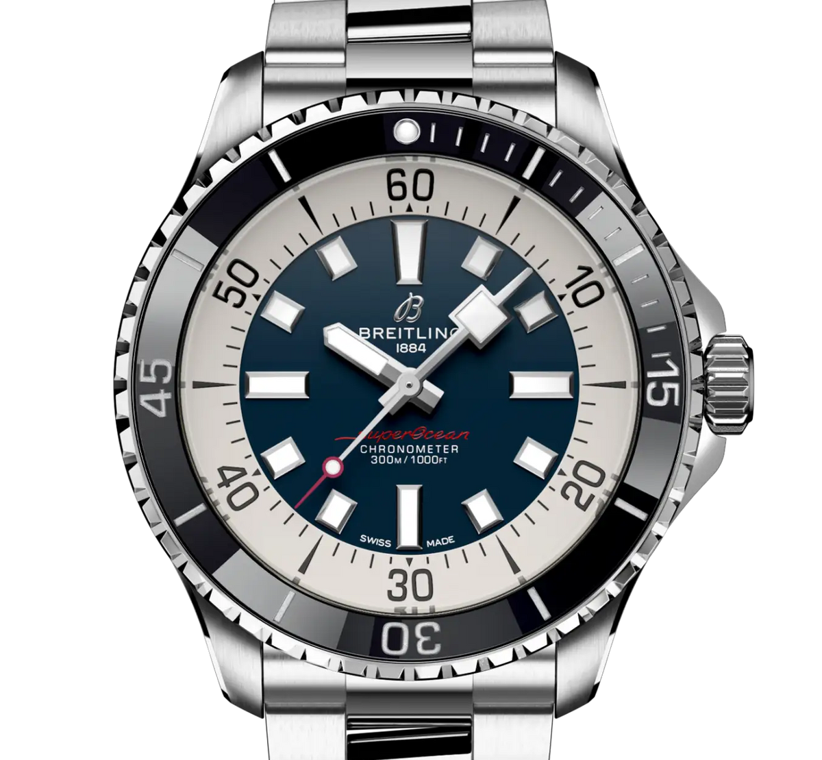 BRT Superocean Automatic 44 Watch with Dark Blue Dial