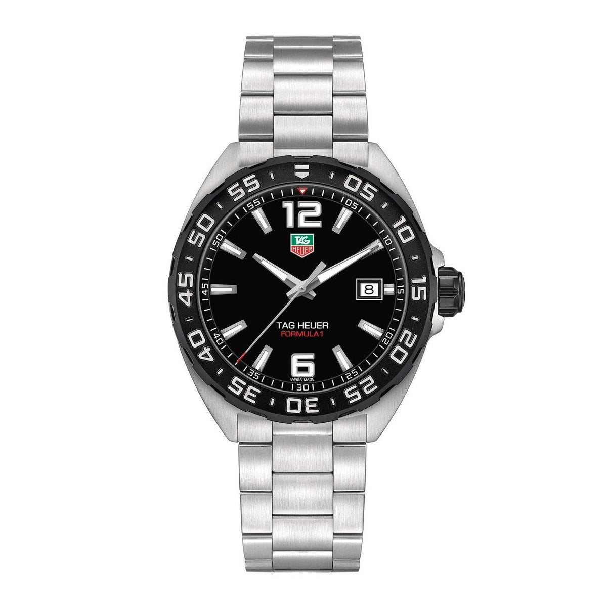 TGHR Formula 1 Men's Black Dial and Black Bezel Watch