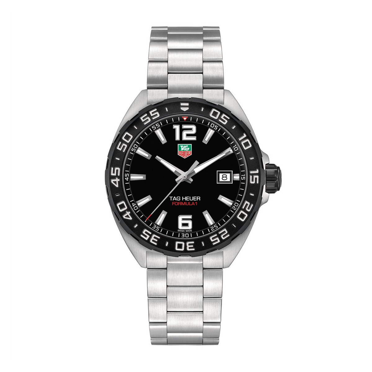 TGHR Formula 1 Men's Black Dial and Black Bezel Watch