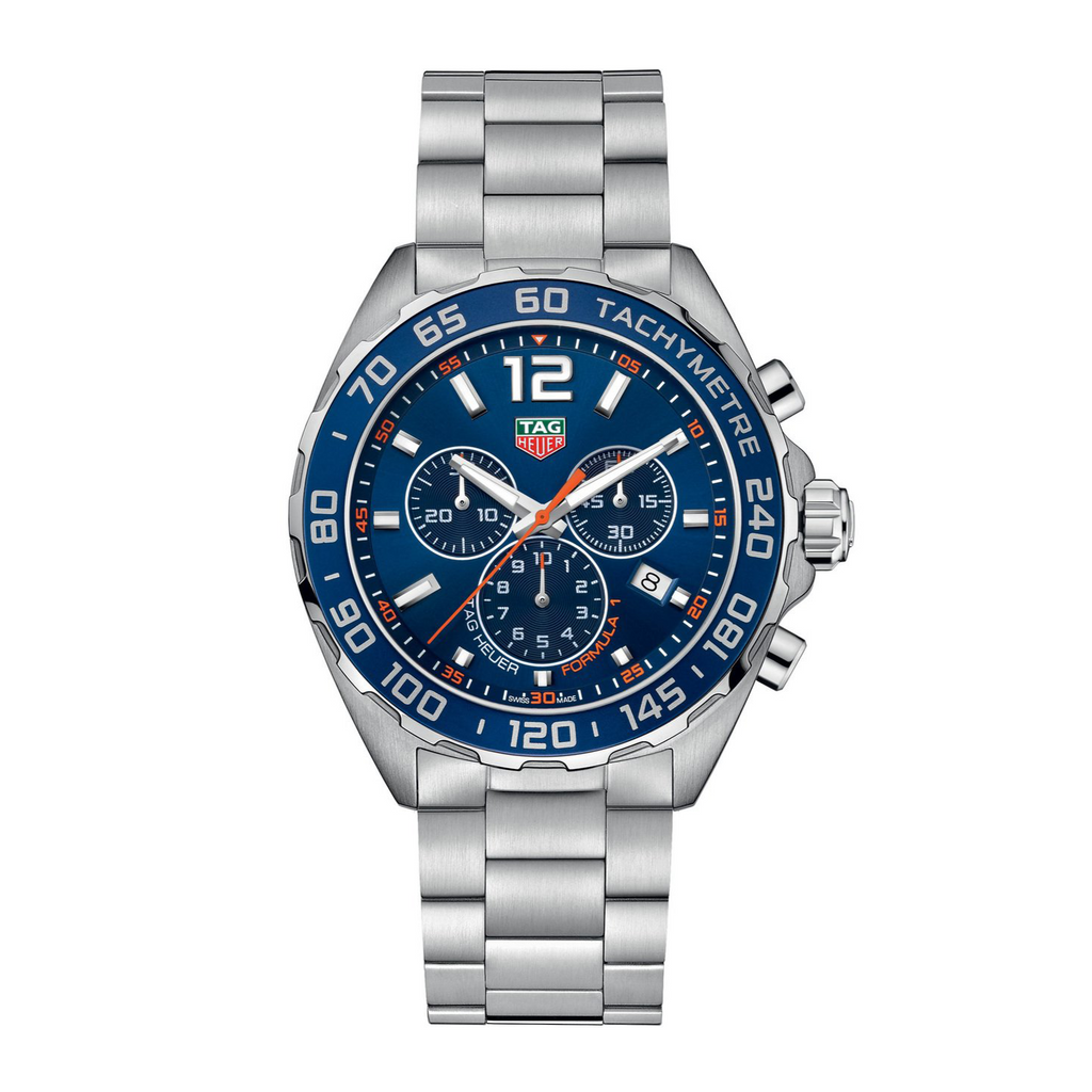 TGHR Formula 1 Men's Chronograph Movement Blue Dial Watch