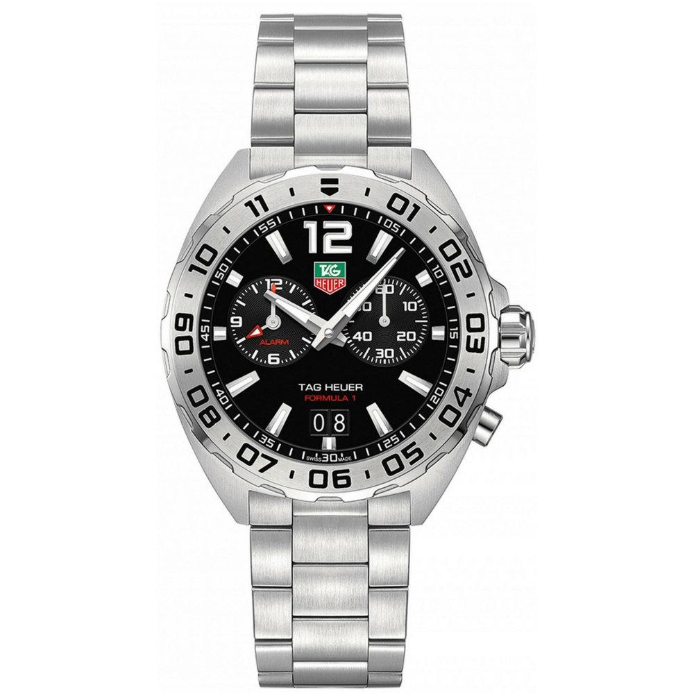 TGHR Formula 1 Men's Chronograph Quartz Movement Black Dial Watch
