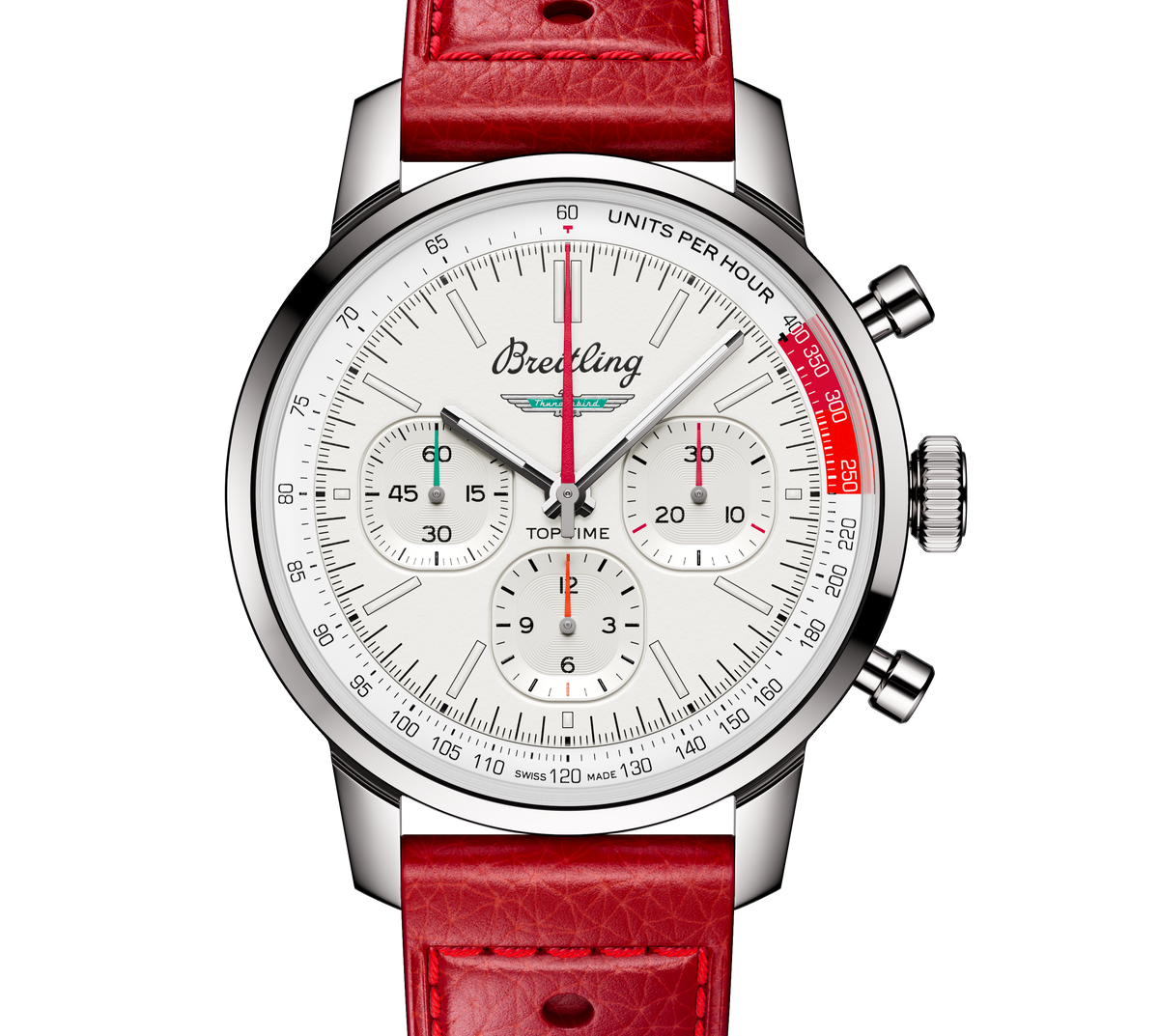 BRT Top Time B01 Ford Thunderbird 41mm Watch with White Dial