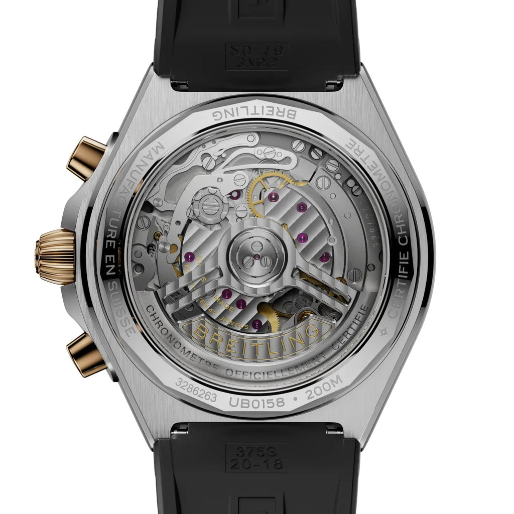BRT Chronomat B01 Chronograph 42 Watch with Gray Panda Dial
